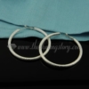 925 sterling silver plated loop earrings jewelry silver