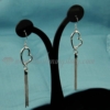 925 sterling silver plated tassel heart dangle earrings jewelry silver