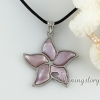 abalone oyster sea shell necklaces rainbow white pink yellow flower pendants mop jewellery design B