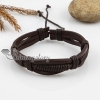 adjustable leather bracelets for men and women unisex design C