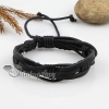 adjustable leather bracelets for men and women unisex design D