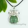 amethyst agate jade semi precious stone necklaces with pendants round pig design E