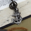 anchor leather long chain pendants necklaces design A