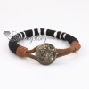 anchor snap wrap bracelets genuine leather design C