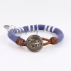 anchor snap wrap bracelets genuine leather design E