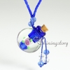 aromatherapy necklace diffuser pendant diffuser handmade glass essential jewelry design B