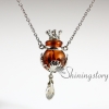 aromatherapy necklace wholesale murano glass necklace oil diffuser pendants design F