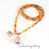 aromatherapy necklace wholesale murano glass vintage perfume bottle necklace diffusers design F