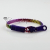 assorted color acrylic zipper warp braclets design D