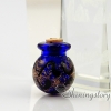 ball glitter murano glass handmade murano glassglass vial pendantmemorial urn jewelrycremation ashes jewelry design E