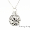 ball openwork essential oil necklace essential oil jewelry wholesale perfume jewelry aromatherapy necklace wholesale metal volcanic stone design C