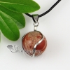 ball rose quartz glass opal jade natural semi precious stone necklaces pendants design A