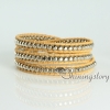 beaded leather wrap bracelets wristbands bracelets triple crystal layers bracelet design G