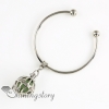 bird cage openwork metal volcanic stone perfume pendants aromatherapy bracelet locket charm bracelets design B