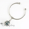 bird cage openwork metal volcanic stone perfume pendants aromatherapy bracelet locket charm bracelets design E