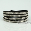 bling bling crystal rhinestone double layer wrap slake bracelets multi color design G