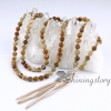 bohemian necklaces 108 mala bead necklace with tassel buddhist prayer beads mala beads wholesale meditation jewelry yoga spiritual jewelry design B