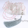 boho long necklace bohemian jewelry gypsy jewellery braided necklace with tassel wholesale boho chic jewelry design E