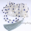 boho long necklace bohemian jewelry gypsy jewellery braided necklace with tassel wholesale boho chic jewelry design F