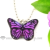 butterfly handmade dichroic glass necklaces pendants jewelry design A