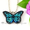 butterfly handmade dichroic glass necklaces pendants jewelry design C