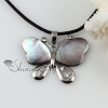 butterfly patchwork sea water rainbow abalone black oyster shell mother of pearl crystal rhinestone necklaces pendants design A