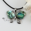 butterfly patchwork sea water rainbow abalone black oyster shell mother of pearl crystal rhinestone necklaces pendants design B