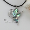 butterfly patchwork sea water rainbow abalone black oyster shell mother of pearl crystal rhinestone necklaces pendants design C