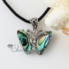 butterfly rainbow abalone seashell mother of pearl oyster sea shell white oyster shell necklaces pendants design A