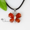 butterfly semi precious stone jade agate necklaces with pendantsjewelry design C