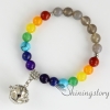 chakra bracelet beaded locket charm bracelet 7 chakra balancing jewelry tree of life jewelry hindu prayer beads design G