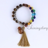 chakra bracelet with tassel aromatherapy bracelet 7 chakra healing jewelry tree of life locket bracelet chinese prayer beads design H