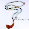 chakra necklace 108 prayer beads seven chakra crystal necklaces healing stone necklace spiritual jewelry design E