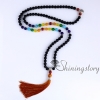 chakra necklace 108 prayer beads seven chakra crystal necklaces healing stone necklace spiritual jewelry design I