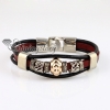 charm bracelets snap wrap bracelets genuine leather design B
