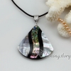 cone patchwork seawater rainbow abalone penguin oyster shell mother of pearl necklaces pendants design A