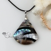 cone patchwork seawater rainbow abalone penguin oyster shell mother of pearl necklaces pendants design B