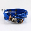 cross charm bracelets snap wrap bracelets genuine leather design A