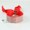 crystal rhinestone adjustable snap wrap slake bracelets design F