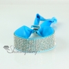 crystal rhinestone adjustable snap wrap slake bracelets design G