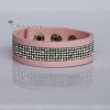 crystal rhinestone slake bracelets pu leather bracelets wristbands bling bling wrap bracelets arm band design H