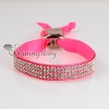 crystal rhinestone ribbon slake bracelets adjustable wristbands design B
