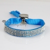 crystal rhinestone ribbon slake bracelets adjustable wristbands design C
