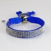 crystal rhinestone ribbon slake bracelets adjustable wristbands design F