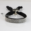 crystal rhinestone ribbon slake bracelets adjustable wristbands design G