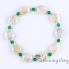 cultured freshwater pearl bracelet with pearl stretch bracelets handmade boho jewelry freshwater pearl jewellery design D