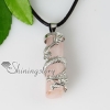 cylinder dragon semi precious stone agate tiger's-eye rose quartz glass opal necklaces pendants design G