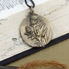 dandelion copper leather long chain pendants necklaces design A
