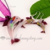 dolphin foil venetian murano glass pendants and earrings jewelry purple