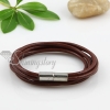 double layer magnetic buckle genuine leather bracelets design E